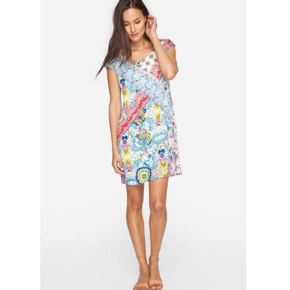 Johnny Was | Asbrie Multicolor Mini Dress - Picture 8 of 8